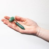 Mini Ansiktsrulle av Ädelsten - Bergkristall