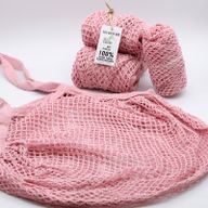 Nätväska av Ren Bomull - Rosa
