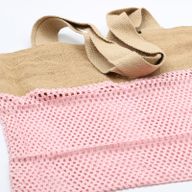 Nätväska av Mjuk Jute och Bomull - Rosa