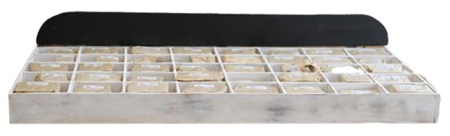 Rustik Bokstav i Bark - Startpaket med Utställningsbricka (40 x 12) - 7cm