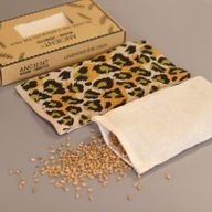 Ögonkuddar av Naturlig Bomull och Lavendel i Presentask - Nattleopard