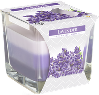 Flerfärgade Ljus i Glasburkar - Lavendel