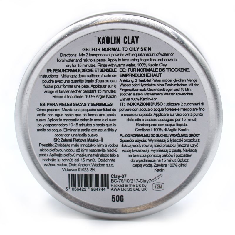 Kaolin Ansiktsmask av Lera 50g