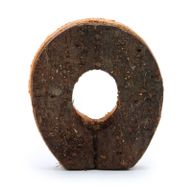 Rustik Bokstav i Bark - "O" - 7cm