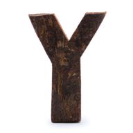 Rustik Bokstav i Bark - "Y" - 7cm