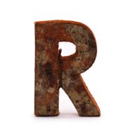 Rustik Bokstav i Bark - "R" - 7cm