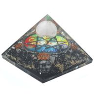 Pyramid av Orgonit 70mm - Midnatt Pentagon