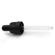 Svart Glaspipett till 5ml Dropparflaska 18mm