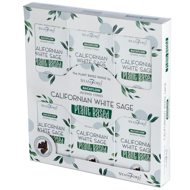 Växtbaserade Tillbakaflöde Rökelsekoner - Kalifornisk Vit Salvia
