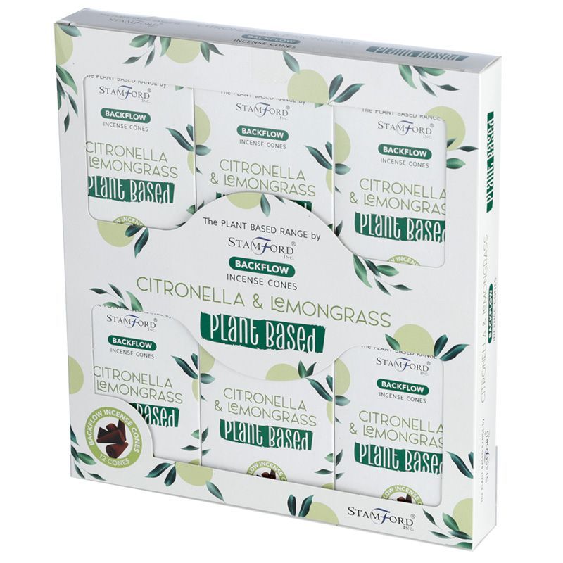 Växtbaserade Tillbakaflöde Rökelsekoner - Citronella & Citrongräs