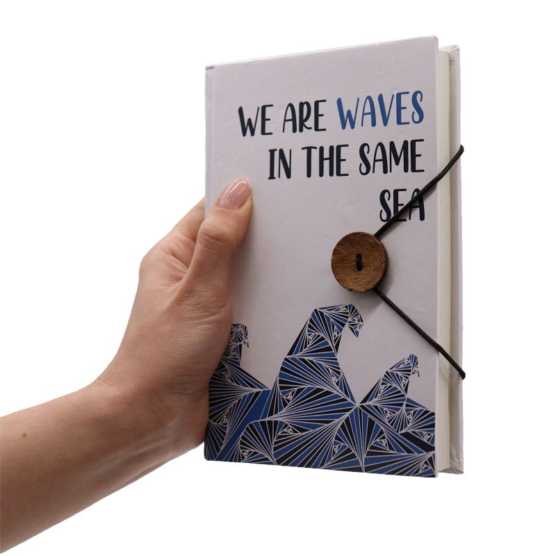 Liten Anteckningsbok med Rem - Waves in the same sea