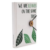 Liten Anteckningsbok med Rem - Leaves on the same tree