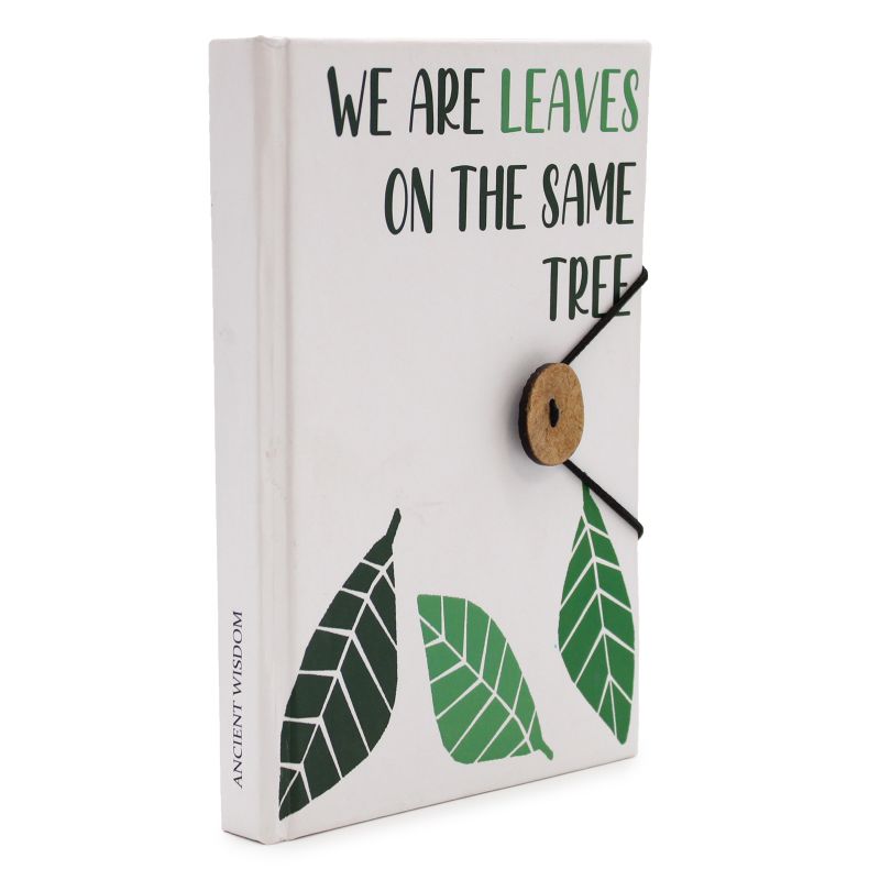 Liten Anteckningsbok med Rem - Leaves on the same tree