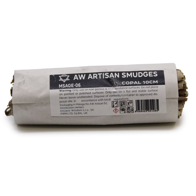 Smudge Stick - Vit Salvia & Kopalharts 10cm