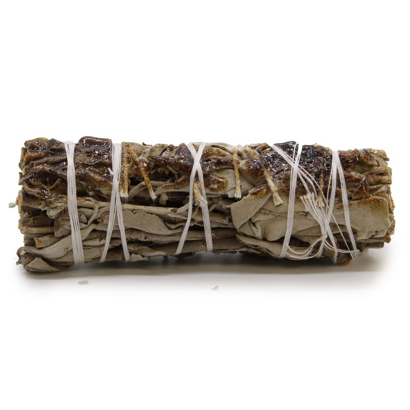 Smudge Stick - Vit Salvia & Kopalharts 10cm