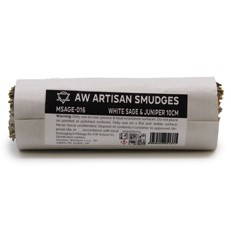 Smudge Stick - Vit Salvia & Enbär 10cm