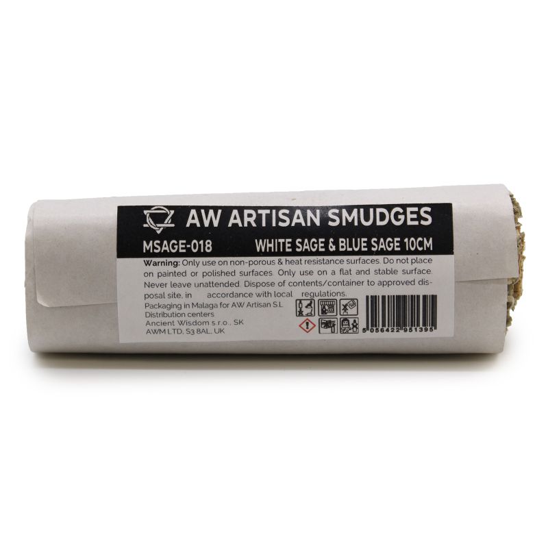 Smudge Stick - Vit Salvia & Blå Salvia 10cm
