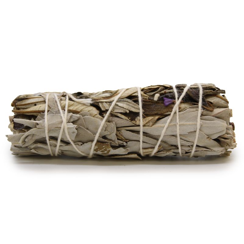 Smudge Stick - Vit Salvia & Yerba Santa 10cm