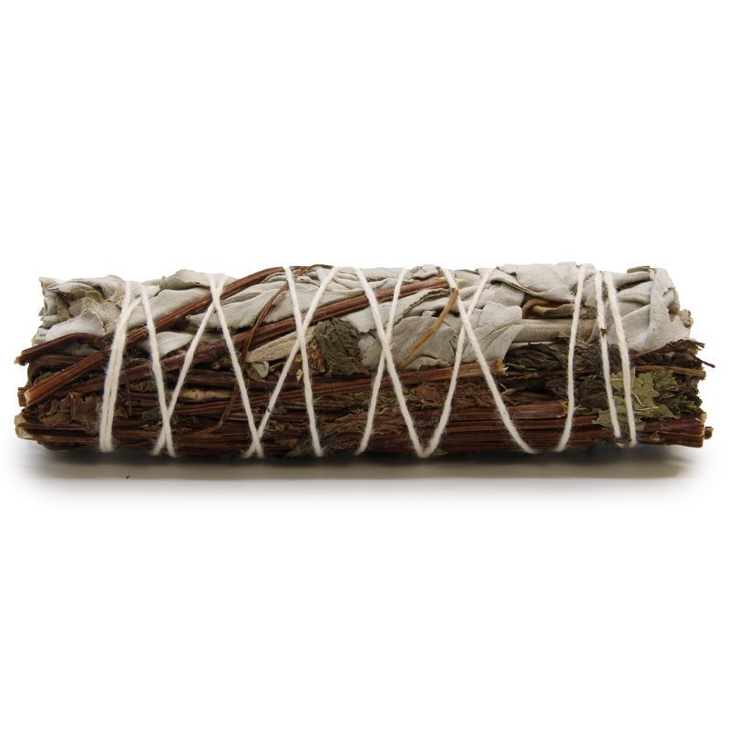 Smudge Stick - Vit Salvia & Pepparmynta 10cm