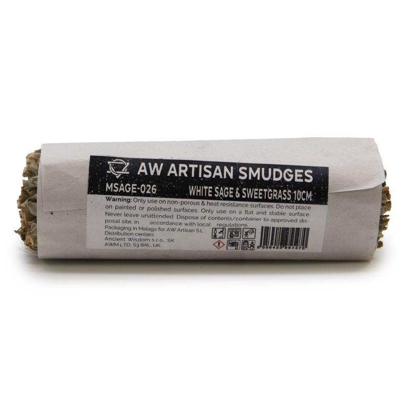 Smudge Stick - Vit Salvia & Sötgräs 10cm