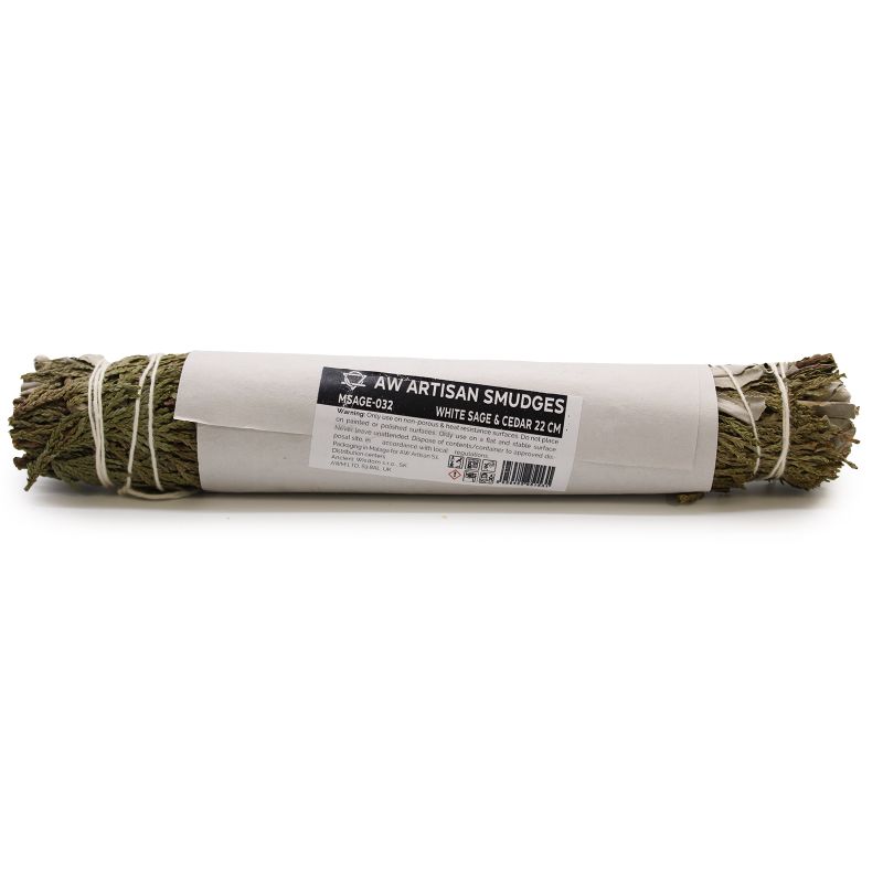 Smudge Stick - Vit Salvia & Ceder 22cm