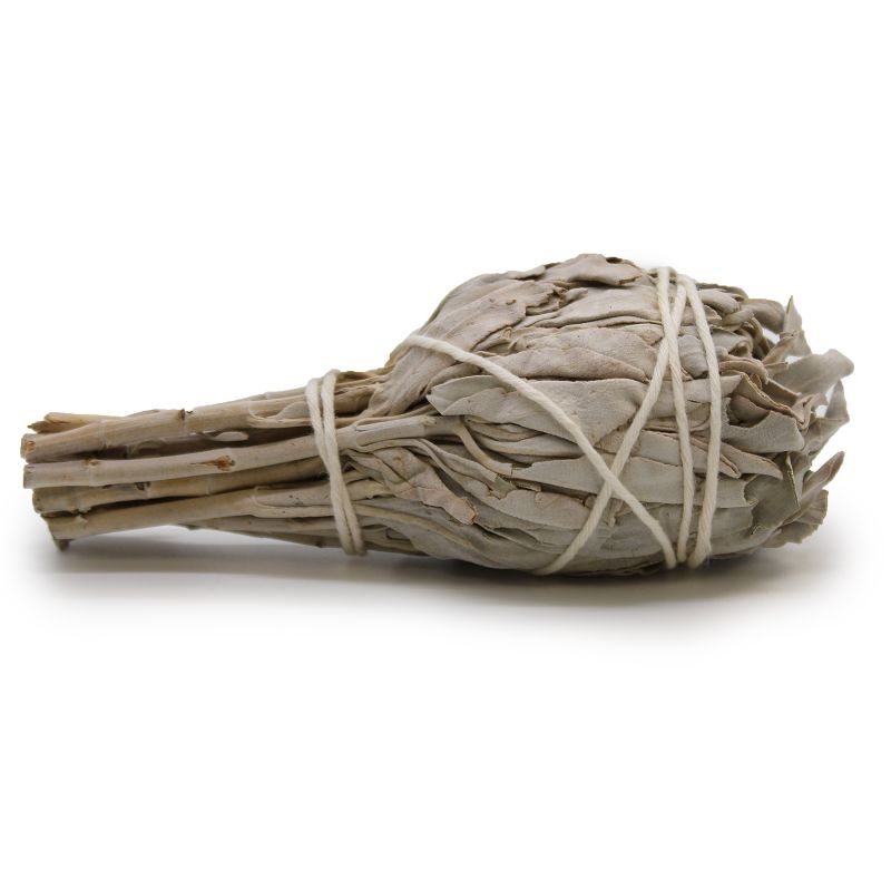 Smudge Stick - Vit Salvia Fackla 10cm