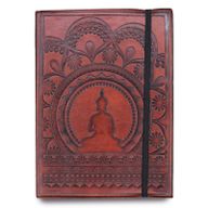 Liten Anteckningsbok med Rem - Tibetansk Mandala