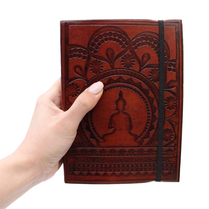 Liten Anteckningsbok med Rem - Tibetansk Mandala