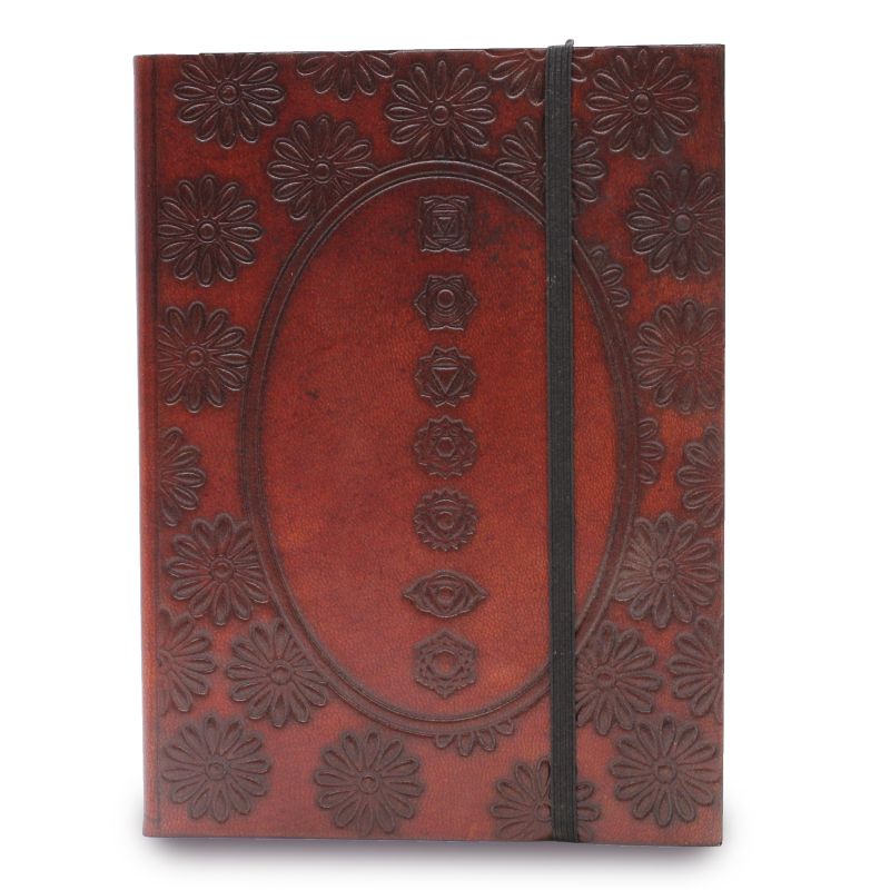 Liten Anteckningsbok med Rem - Chakra Mandala
