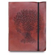 Medelstor Anteckningsbok med Rem - Livets Träd