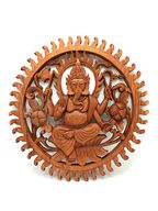 Ganesh Träpanel - 40cm