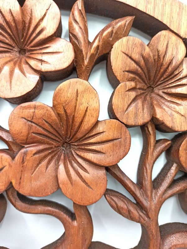 Livets Träd Frangipani Träpanel - 40cm