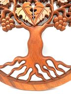 Livets Träd Vindruvor Träpanel - 40cm