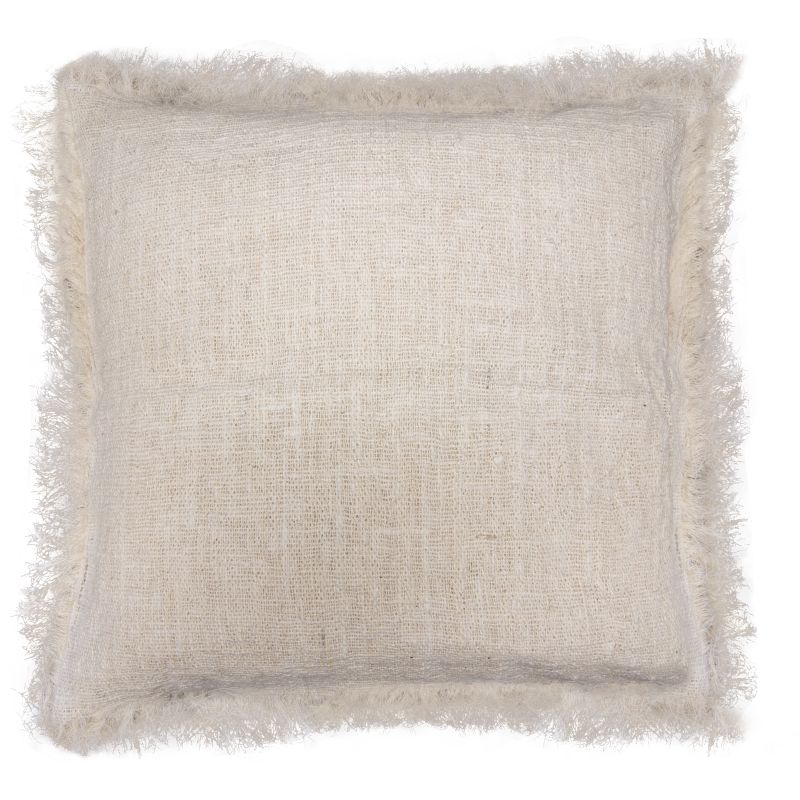Kuddfodral i Linne 45x45cm med Fransar