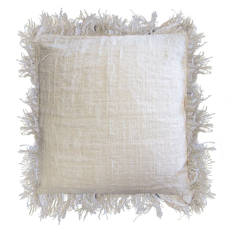 Kuddfodral i Linne 60x60cm med Fransar