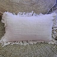 Kuddfodral i Linne 30x50cm med Fransar