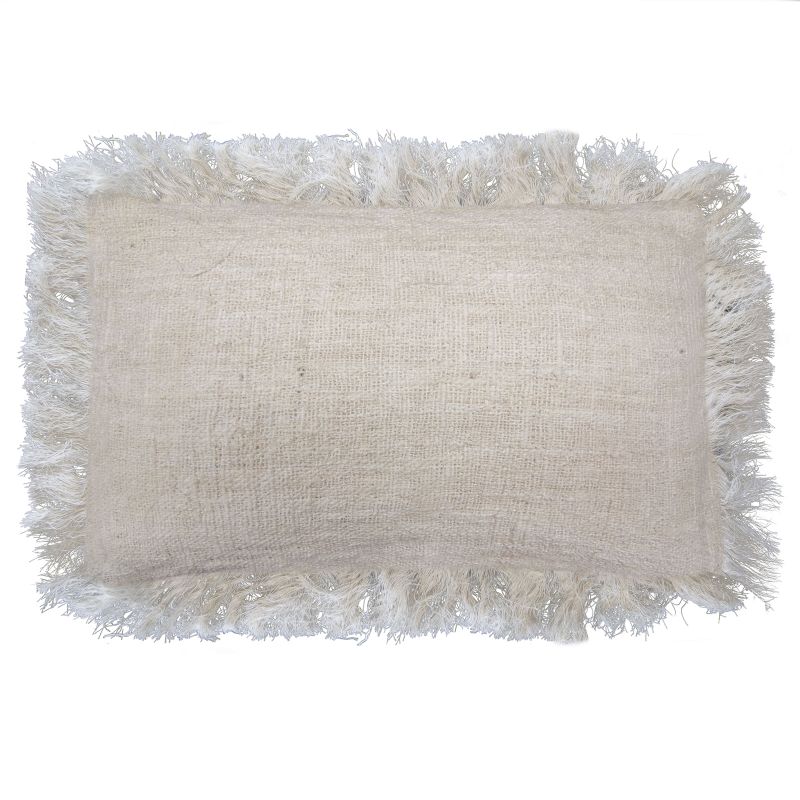 Kuddfodral i Linne 30x50cm med Fransar