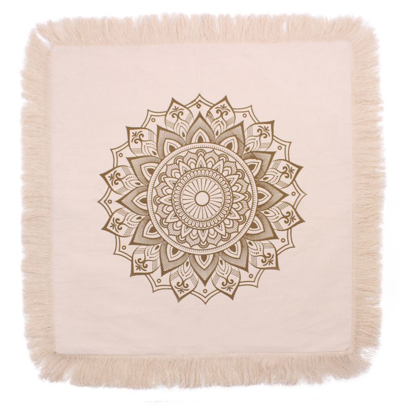 Lotus Mandala Kuddfodral - 60x60cm - Brons