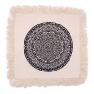 Traditionella Mandala Kuddfodral - 45x45cm - Svart