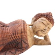 Handsnidad Buddhastaty - 50cm - Sovande