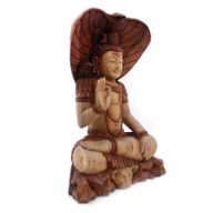 Handsnidad Buddhastaty - Shiva med Kobra - 50cm