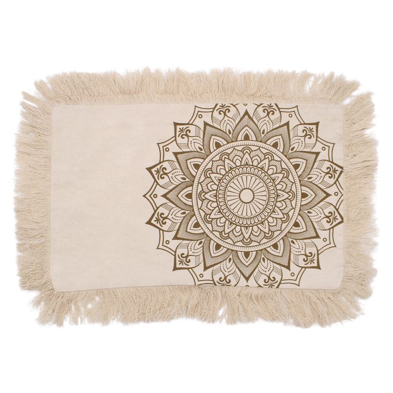 Lotus Mandala Kuddfodral - 30x50cm - Brons