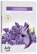 Set med 6 Doftande Värmeljus - Lavendel