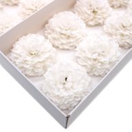 Tvålblommor till Hantverk - Liten Krysantemum - Vit