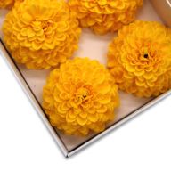 Tvålblommor till Hantverk - Liten Krysantemum - Gul