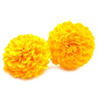 Tvålblommor till Hantverk - Liten Krysantemum - Gul