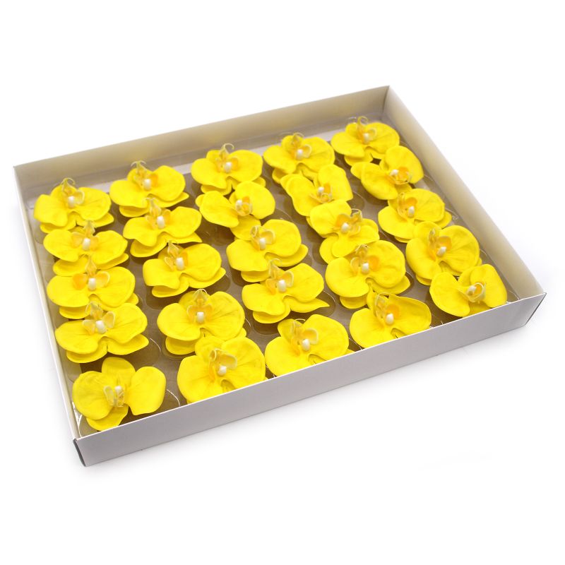 Tvålblommor till Hantverk - Orkidé - Gul