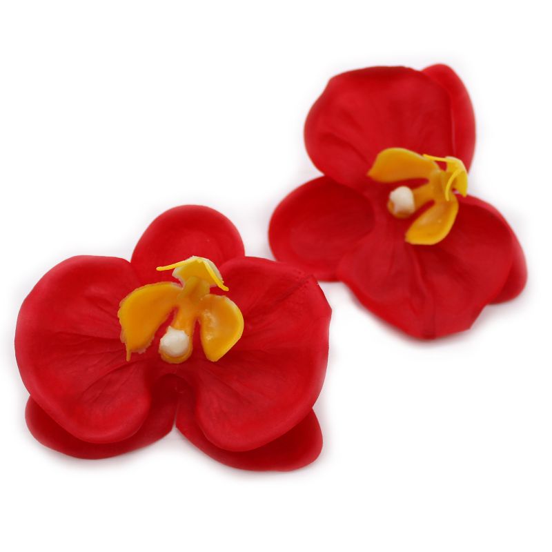 Tvålblommor till Hantverk - Orkidé - Röd