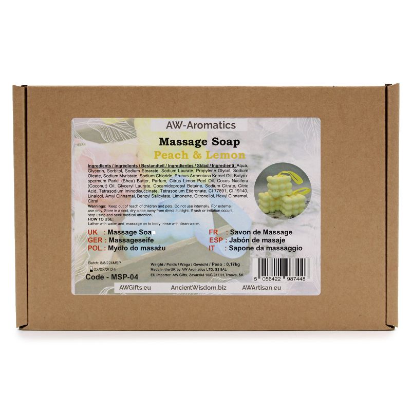 Massagetvålar - Persika & Citron