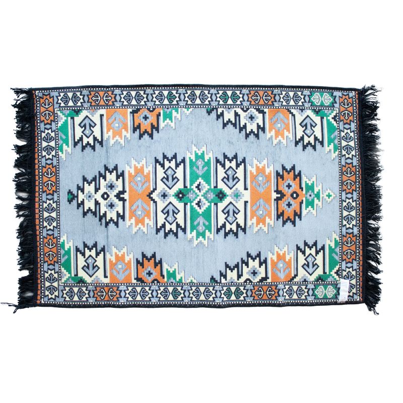 Kilim Matta 125x80cm - Träkol